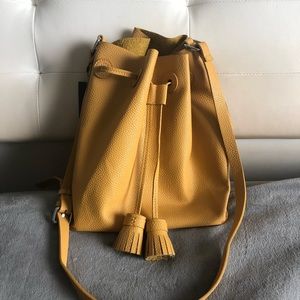 Zara Yellow Bucket Bag New